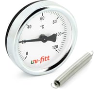 Термометр накладной Uni-Fitt 120 C, диаметр 63 мм, с пружиной 320D4030