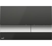 Кнопка управления Alcadrain M1728-2 черная/хром-матовая 00022166