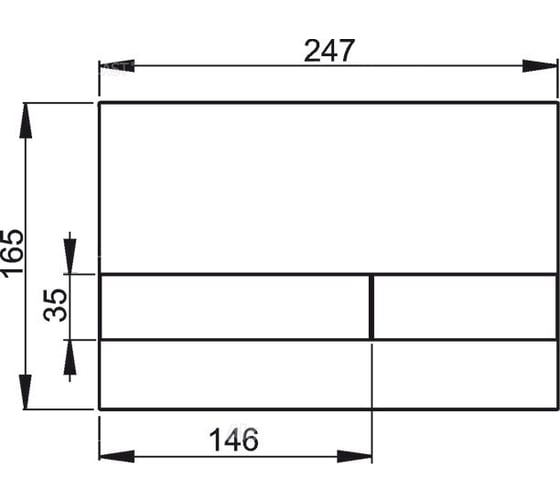 Кнопка управления Alcadrain M1728-2 черная/хром-матовая 00022166