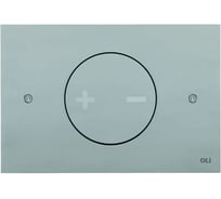 Панель механическая двойная OLI INO-X 02, сталь нержавеющая, хром матовый, антиванд. 661002