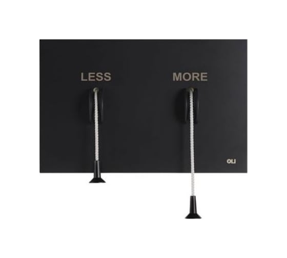 Панель механическая двойная OLI LESS IS MORE, металл черный 883527 1