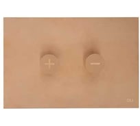 Панель пневматическая двойная OLI Trumpet нержавеющая сталь, бронза 878784