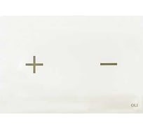 Панель слива OLI Glassy белая 878849