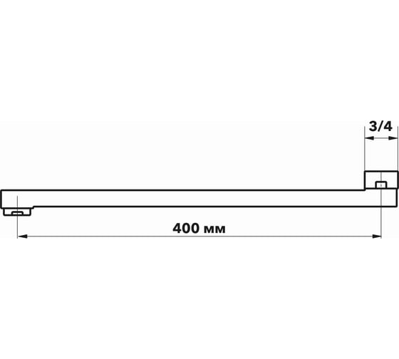 Плоский излив ESKO 400 мм ESPL400L