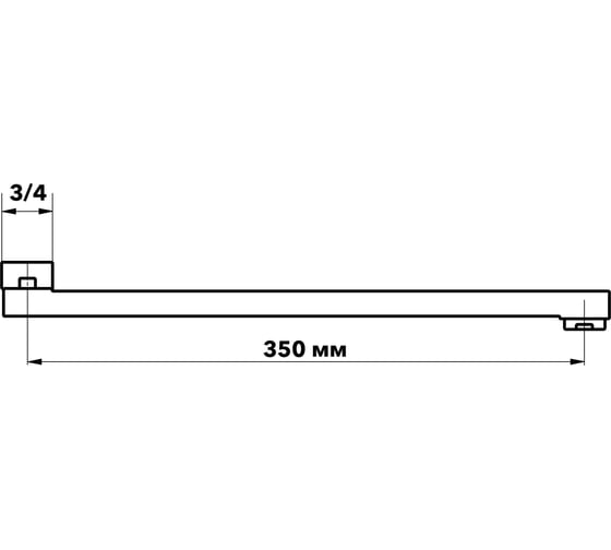 Плоский излив ESKO 350 мм ESPL350L