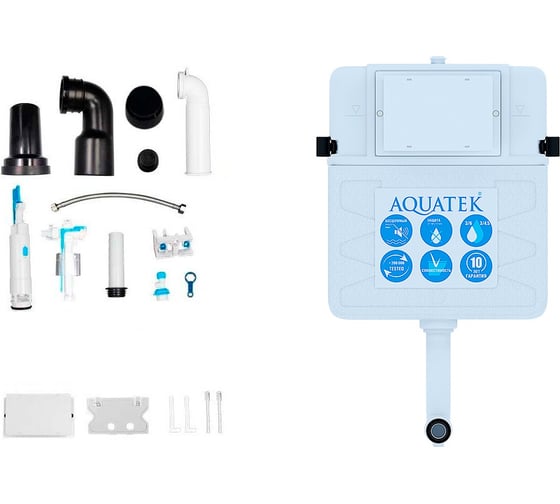 Смывной бачок скрытого монтажа для приставных унитазов Aquatek INS-0000019 138686
