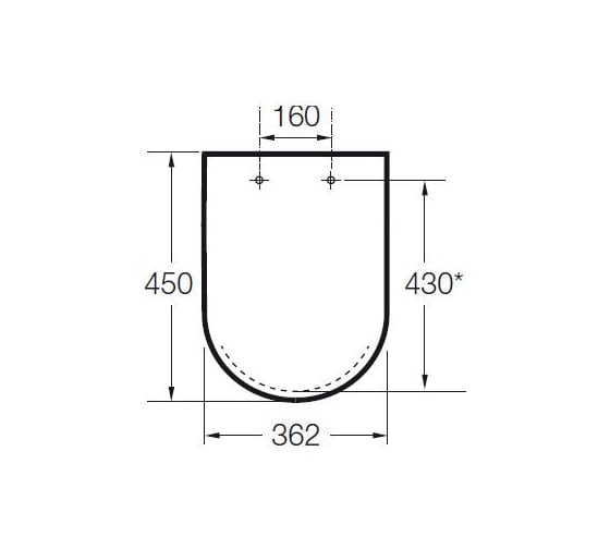 Сиденье с крышкой к компакту Roca MERIDIAN-N 560 мм, микролифт 00063653