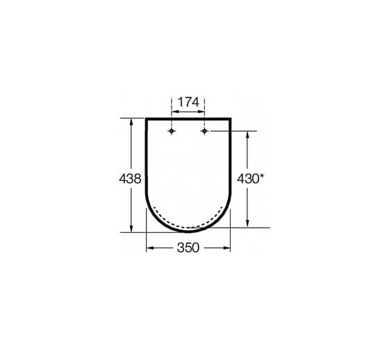 Сиденье для унитазза Roca DEBBA Round SC Supral 00054024