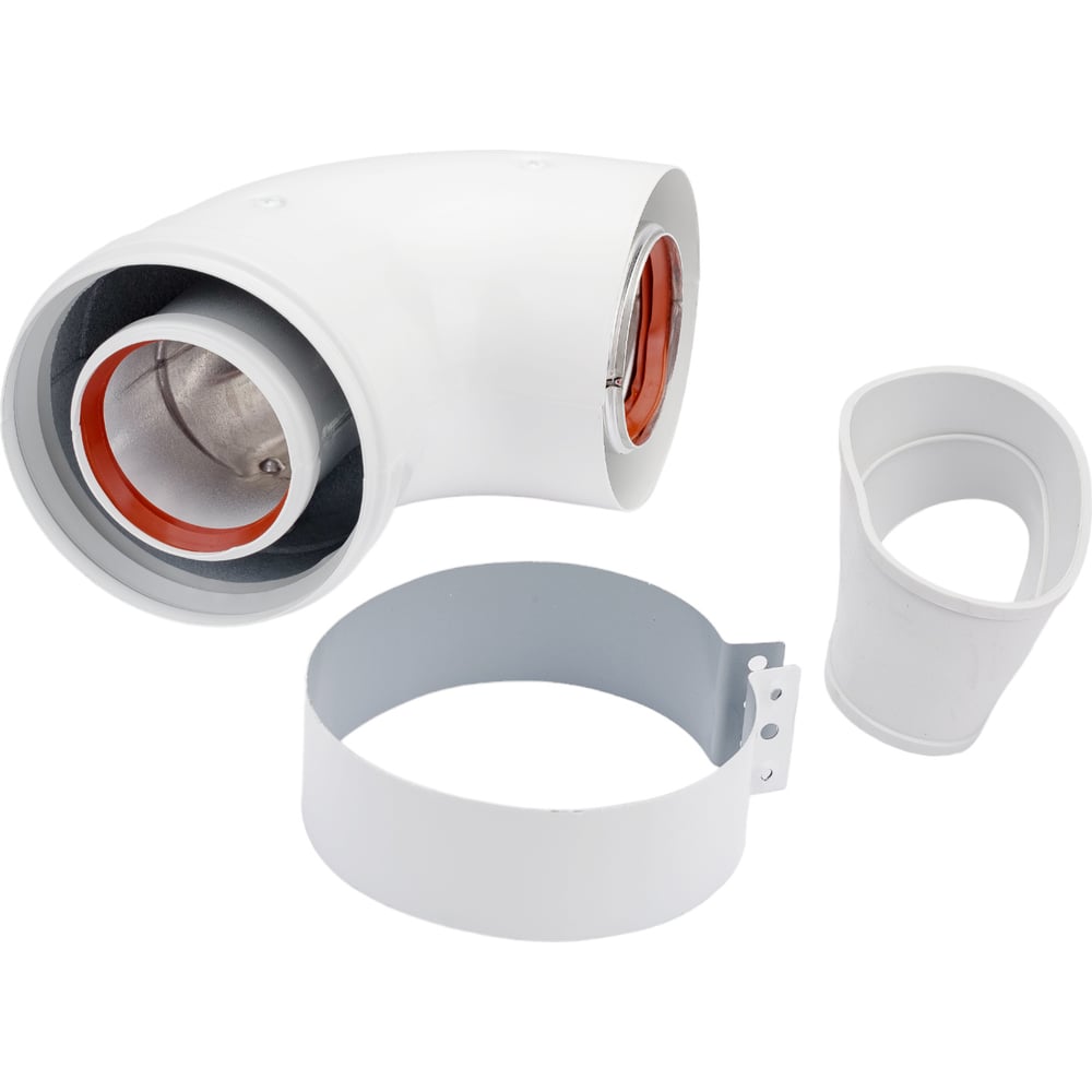 Коаксиальный отвод Baxi 90 градусов, диаметр 60/100 мм KHG71410141 ...