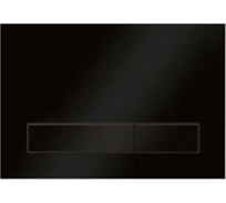Клавиша смыва для унитаза ELSEN E08 с прямоугольными кнопками, 220x13x150 мм, черный матовый E08.blackmatt