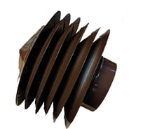 Дефлектор гравитационный для круглых воздуховодов ООО Вентмаркет D100, коричневый 8017 NanoZont100brown