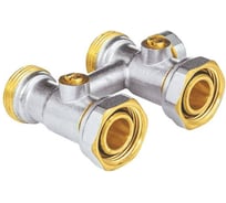 Узел нижнего подключения Aquasfera Ду20, Ру10, 3/4x3/4" ЕК, прямой, однотрубный 5014-01 022-4838