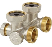 Узел нижнего подключения Aquasfera Ду20, Ру10, 3/4x3/4", под плоское уплотнение, угловой, однотрубный 5015-01 022-4839