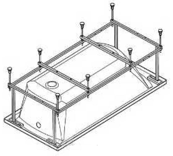 Монтажный комплект для ванны Santek МОНАКО XL 170х75 00025800