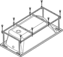 Монтажный комплект для ванны Santek МОНАКО XL 160х75 1WH112422 00041457