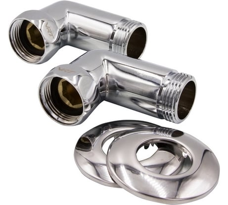 Угловое соединение для полотенцесушителя VRT 1-1, внутренняя/наружная, с отражателем, пара 534090