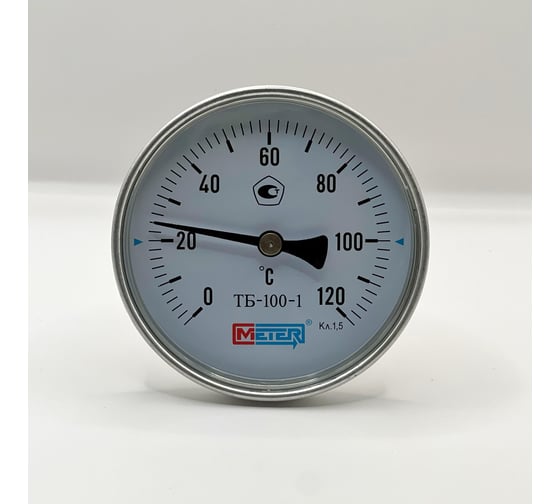 Термометр МЕТЕР ТБ-100-1 T=0..120 С L=160мм кл.1.5, с латун.гильзой G1/2 2553 1