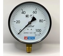 Манометр МЕТЕР ДМ 02-160-1-М Р=0..100 кгс/см2 М20x1,5 кл.1,5 779
