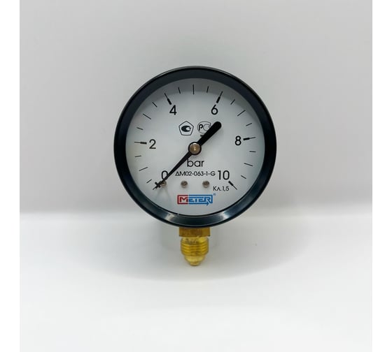 Манометр МЕТЕР ДМ 02-063-1-G Р=0..10 бар G1/4 кл.1.5 623 1