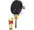 Термоманометр Физтех МПТ 0…120C/0…0,6 МПа кт.2,5 d.80 IP40 G1/2 РШ L64 4687205455468 5