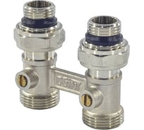 Узел нижнего подключения Ogint Ду15 Ру10 1/2x3/4" ЕК прям в/к двухтр 022-4041