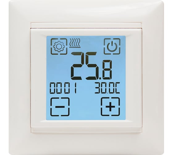 Термостат программный сенсорный встраиваемый SPYHEAT SDF-421H 1