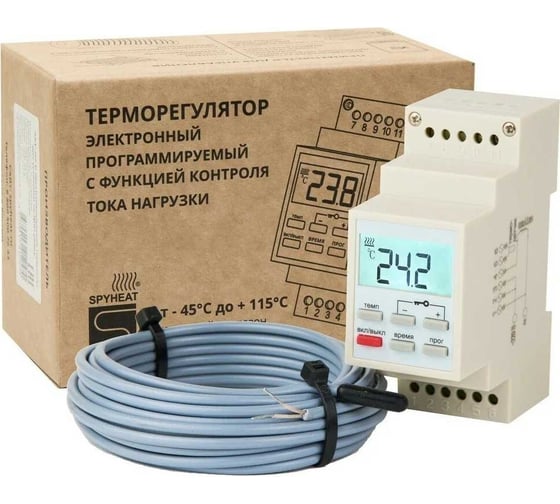 Термостат DIN-рейка SPYHEAT AST-158D терморегулятор на дин программируемый