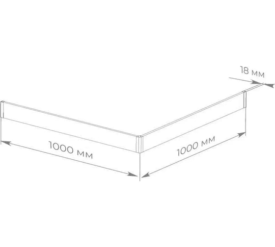 Экран для поддона Taliente Март 100x100 белый FPSE-ST-100W