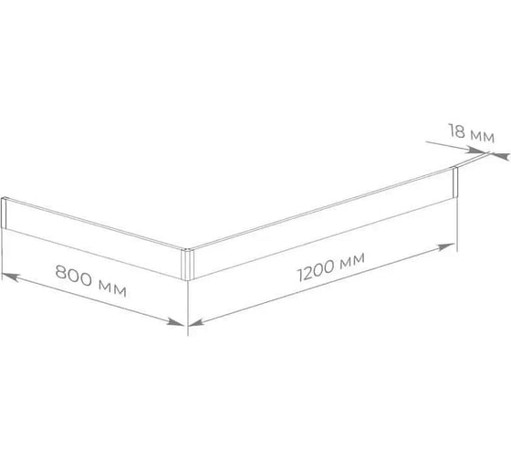 Экран для поддона Taliente Март 120x80 белый FPSE-ST-120W