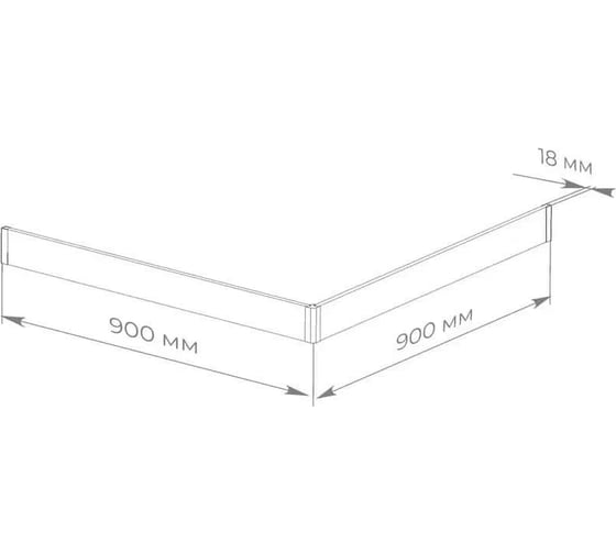 Экран для поддона Taliente Март 90x90 белый FPSE-ST-90W