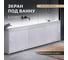 Экран пластиковый под ванну Alavann Elegant 150 см, суланж, раздвижной на алюминиевом профиле, 3 дверцы ALV0928003 4