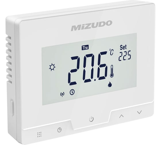 Электронный термостат Mizudo беспроводной, с Wi-Fi управлением Т19ХWHB-7RF-A PP TY T19-WIFI