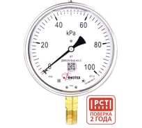 Манометр виброустойчивый Физтех ДМ8008-ВУф исп 2 0-100 кПа кт.1,0 d.160 IP54 M20x1,5 РШ, Силикон 4687205455123