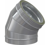 Изолированный отвод РОССТИН 45, D 200-250 мм., 304-0,5/430-0,5 НФ-00000963