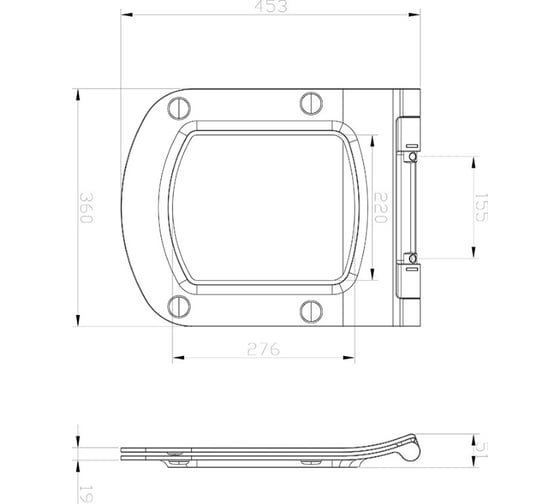 Сиденье для унитаза Ravak CLASSIC Slim белое X01671 X01673