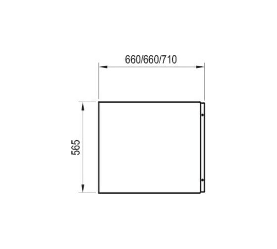 Боковая панель Ravak CHROME 75 белая CZ74130A00 00000030641