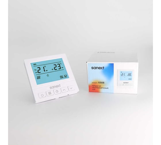 Термостат программируемый, LCD SANEXT 6988