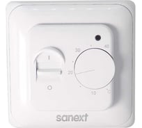 Термостат SANEXT с дисковым регулятором и датчиком температуры пола 6987