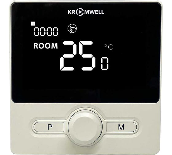 Термостат беспроводной комнатный KROMWELL ААА KW.HT-25RF/B