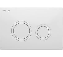 Клавиша для инсталляции AM.PM ErgoFit L пластик, белый глянцевый I110101