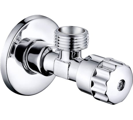 Кран угловой IDDIS с отражателем, 1/2; 1/2, кран-букса, латунь 910B0P2C2CZ