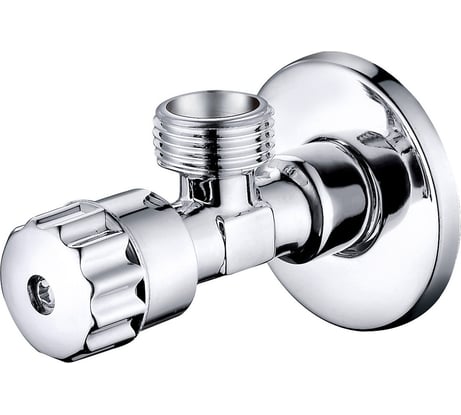 Кран угловой IDDIS с отражателем, 1/2; 1/2, кран-букса, латунь 910B0P2C2CZ