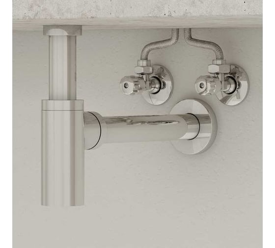 Кран угловой IDDIS с отражателем, 1/2; 3/4, кран-букса, латунь 910B0P2C4CZ