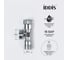 Кран угловой IDDIS с отражателем, 1/2; 3/4, кран-букса, латунь 910B0P2C4CZ 4