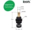 Кран-букса для смесителя IDDIS керамика, пластик, 90°, 20 зубцов, G1/2", h=53 мм 998PP531SM 6