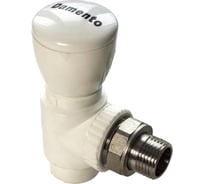 Вентиль для радиатора Damento угловой 25x3/4" белый (5/90) 013767