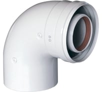 Коаксиальный отвод Baxi 90 градусов, диаметр 60/100 мм, без муфты KHG71410151