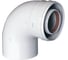 Коаксиальный отвод Baxi 90 градусов, диаметр 60/100 мм, без муфты KHG71410151 1