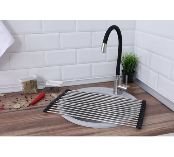 Ролл-мат Alcora гибкий, 470х270 мм, Black silicone 3049026B