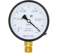Манометр (вакуумметр) ЭКО-М Экомера МД02-100мм-G-(-0,1..0)МПа